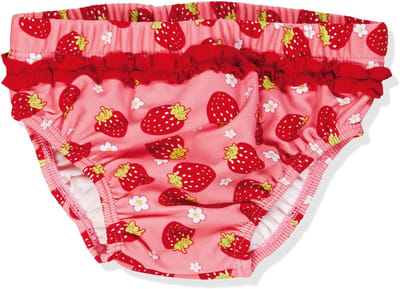 UV Beschermende Zwembroek Luiers voor Baby Meisjes met Aardbeienprint