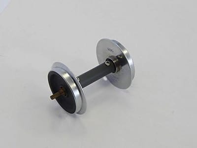 Metalen wielen met sleepcontacten 35mm (2 stuks) voor Modelspoorwegen