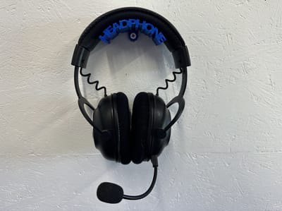 Hoofdtelefoon houder - muurbevestiging - wandbevestiging - Blauw