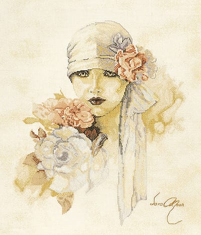 Lanarte Borduurpakket - Borduurset - Borduurpakket volwassenen - Telpakket kit - 33 x 38cm - Sara Moon - PN-0007972