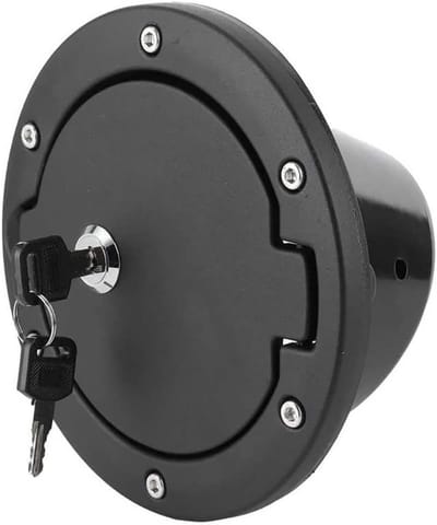 1x Auto Plastic Locking Brandstofdop Cover, Anti-diefstal Tankdop voor J-E EP Wrangler JK & Unlimited 2007-2018, Duurzaam en Veilig
