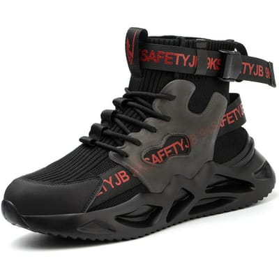 Chaussures de sécurité de travail avec embout en acier Chaussures de protection de sécurité anti-perforation pour hommes Chaussures indestructibles pour hommes 41 noir