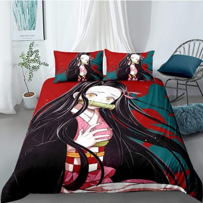 Dekbedovertrek Demon Slaye 3D Exquisite Muichiro tokito Anime Digitale Print Beddengoed Set Dekbed Bed Jeugd Huisdecoratie Jongens Cadeau 100x135cm