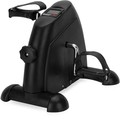 Compacte Stoelfiets voor Onder het Bureau - Stille Fitness Trainer met LCD Scherm - Verstelbare Weerstand - Zwart
