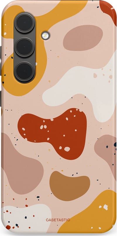 Casetastic Hoesje Geschikt voor Samsung S24 - Stijlvolle Beschermende Duo-layer Case - Terrazzoque