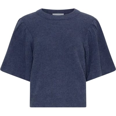 MSCH Copenhagen Mschjinie Hope 2/4 Pullover Tops & T-shirts Dames - Shirt - Blauw - Maat XS/S