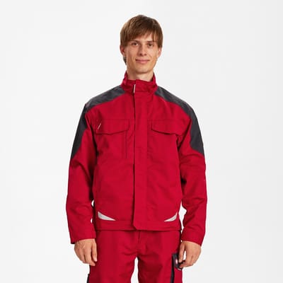 Engel Galaxy Light werkjack 1290-880 - Tomato Red / Anthracite Grey - L