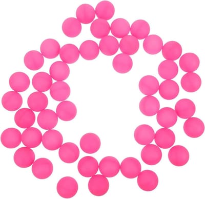 Tafeltennisballen - Pingpongballen - Feestdecoratie - Matte afwerking - 50 stuks - Roze