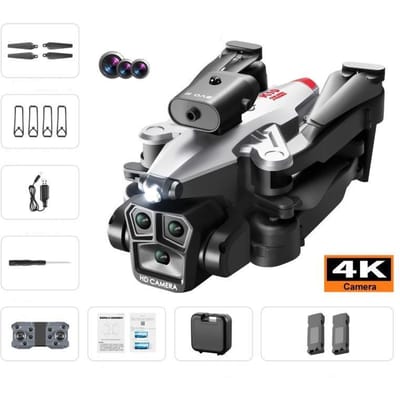 Nieuwe K10 MAX Luchtfotografie 4K Drone Obstakel vermijden Drie-camera Afstandsbediening Vliegtuigen Optische stroom Quadcopter Speelgoed Cadeau 2  battery