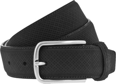 Vanzetti Leren Riem Leather Belt W90 Black Zwart