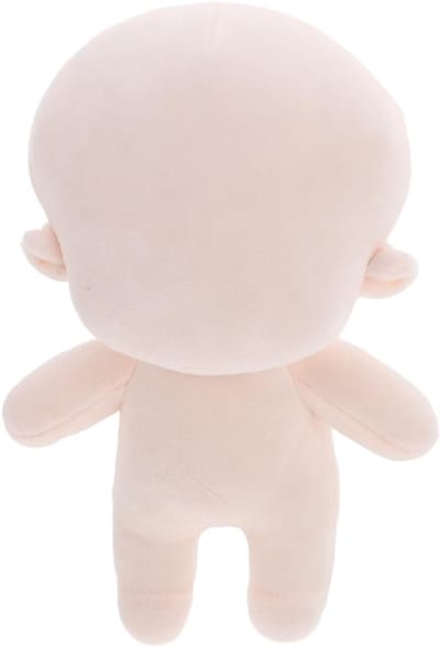 Poppenlichaam Zachte Stof - Pluche Pop Basis - Poppen Maken - Comfortabel PP Katoen - 21x14.5x9cm - Beige