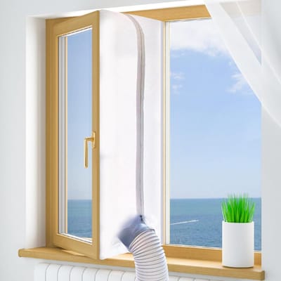 REN®Raamafdichting Airco - Raamafdichting Mobiele Airco - Raamafdichting Airco Universeel - Wit - 400cm x 10cm x 1cm