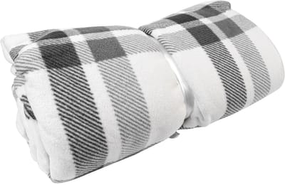 Dailygoods- Poncho-deken Luxe Flanel - Dames - Draagbare Deken - Zachte Sjaalstijl - Ruitpatroon - 100 x 140 cm - Gewicht 580 g