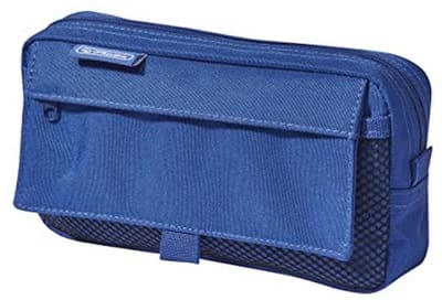 Luier met 2 buitenzakken, blauw, 22 cm - multifunctionele tas voor school en vrijetijd
