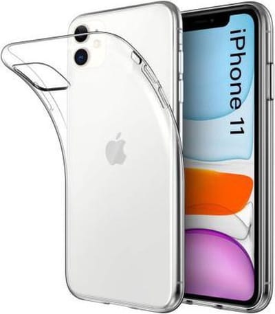 Hoesje Geschikt Voor iPhone 11 Hoesje Transparant - Siliconen case geschikt voor iPhone 11 hoesje Transparant - Doorzichtig