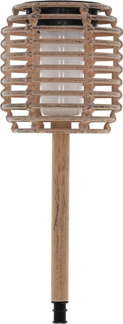 JENS Living Solar Tuinfakkel - Ø10,5 x 36,5 cm - Taupe
