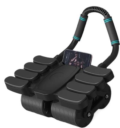 Buikspierwiel - Core Trainer - Buikspieren Trainen - Met Elleboogsteun - 42x36x24 cm - Zwart