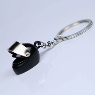 Go Go Gadget - Sleutelhanger - Helm - Motor - Scooter - 1 stuk - Zwart