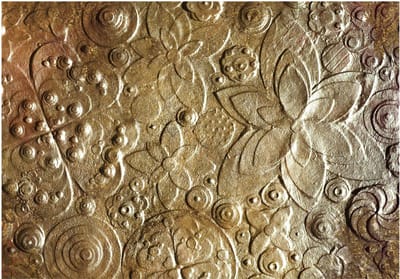 Fotobehangkoning - Behang - Vliesbehang - Fotobehang - Virtuosity of Gold - 100 x 70 cm
