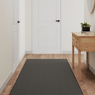 vidaXL - Tapijtloper - sisal-look - 80x150 - cm - antracietkleurig