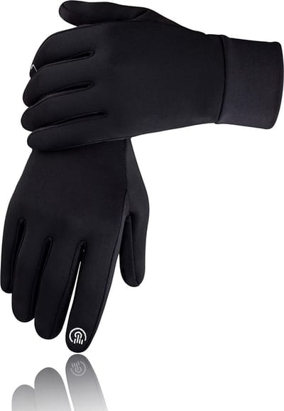 Touchscreen Handschoenen - Waterafstotend - Heren en Dames - Winter - Winddicht - Zwart