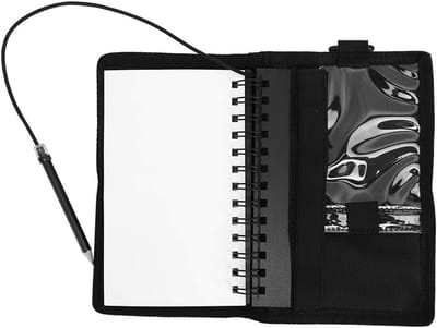 Waterdichte notitieboek voor onderwatergebruik, ideaal voor duiklogboeken, veldnotities en open water avonturen met potlood.