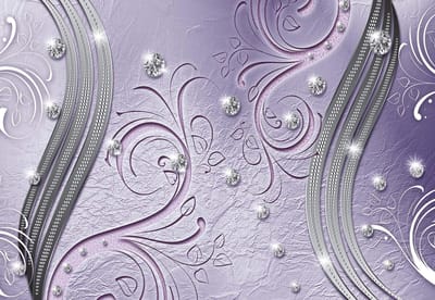 Fotobehang Pattern Abstract Ornament Leaves | XL - 208cm x 146cm | 130g/m2 Vlies