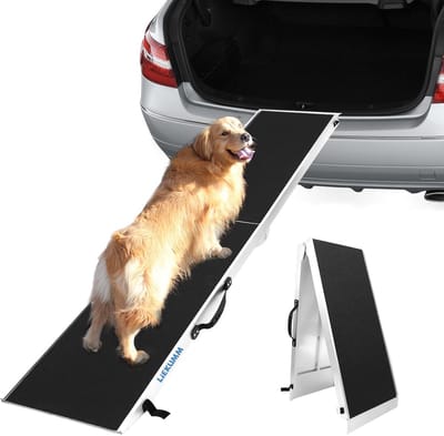 Opvouwbare Hond Oprit Aluminium - Tot 180 kg - Voor Auto, SUV en Bestelwagen