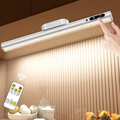 Solvix Draadloze LED-bureaulamp - Wit - Verstelbare helderheid - Bewegingssensor - Voor Keuken en Bureau