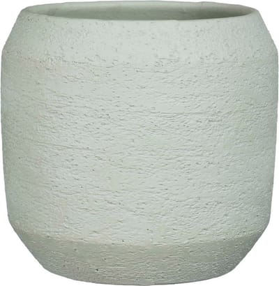 Mica Decorations Amadora Bloempot - 28x28x27 cm - Terracotta - Groen
