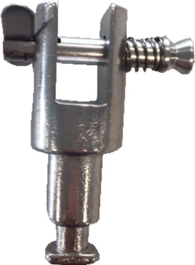 Stainless steel bimini holder for oarlocker