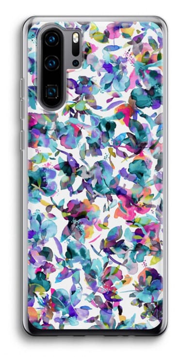 Case Company® - Hoesje geschikt voor Huawei P30 Pro hoesje - Hibiscus Flowers - Soft Cover Telefoonhoesje - Bescherming aan alle Kanten en Schermrand