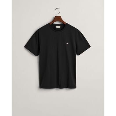Gant T-shirt Shield Logo Zwart - Maat 5XL - Heren - Casual T-shirts