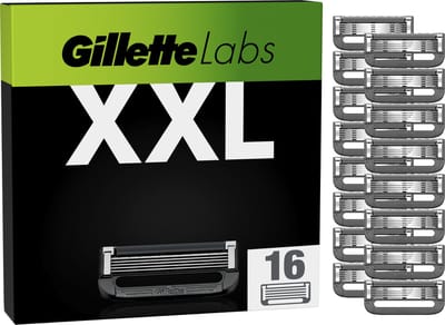 Gillette Labs - Scheermesjes voor Mannen - 16 Navulmesjes - Compatibel Met Gillette Labs Met Exfoliating Bar En Heated Razor