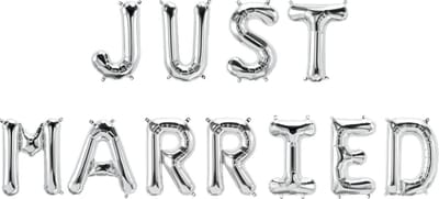 Foil balloon kit - Just married