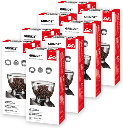 Solis Grindz Reiniger voor Koffiemolen - Bonenmaler Reiniger - 3x 35g - 8 Stuks