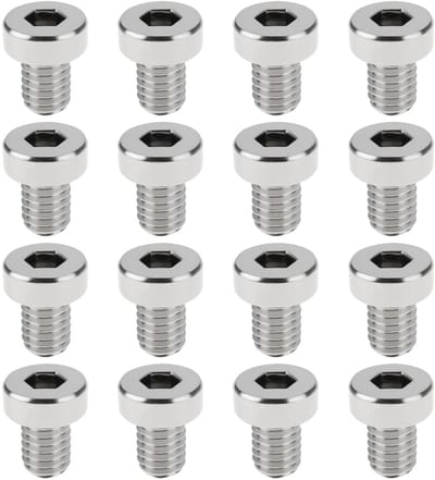 Dailygoods- Bevestigingsschroeven 16 stuks - M6 x 8 mm - Roestvrij staal - Binnenzeshoekige kop 4 mm - Compatibel met NCK-serie - Duurzaam en corrosiebestendig - Schroeven