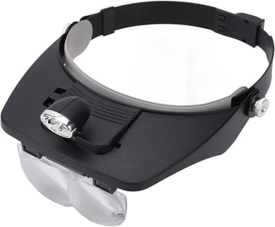 Verstelbare LED Loep met 4 Lensen en 2 LED Lampen voor Solderen, Modelleren en Juweelbewerking