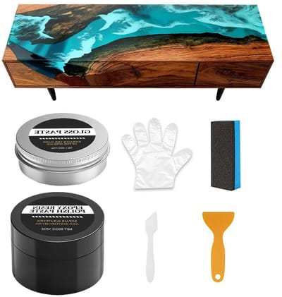 Hars Polijstset - Krasverwijderaar Acryl - Oppervlakken Herstellen - Krasbestendige Acryl Pasta - 130g Set - Niet gespecificeerd