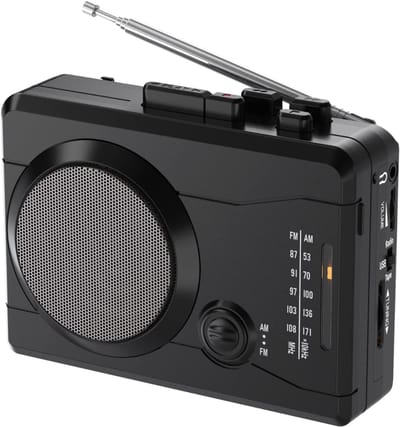 Core® Discman - Diskman – Draagbare Cassette Speler - Zwart - 15cm x 11cm x 5cm