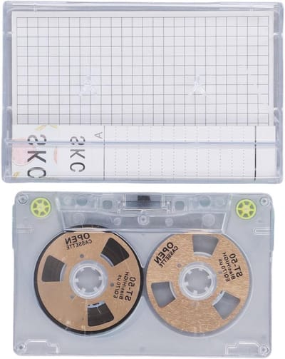 Lege Cassettebandjes - Muziek Opnamen - Muziek Creëren - 46 Minuten Opname - 10 x 6.5 cm - Helder