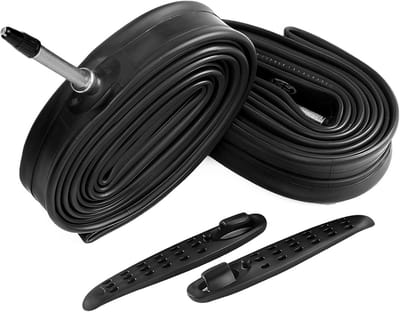 2x Racefiets Binnenband 700x28-32c met 60mm Presta Ventiel - Inclusief Bandenlichters