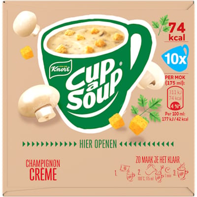 Cup a soup champignon creme