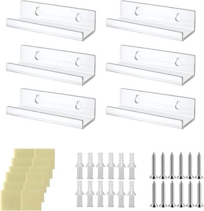 Transparante Acryl Vinylhouders - Decoratieve Wandplank voor Vinylcollectie en Tentoonstelling in Woonkamer of Kantoor, Perfect voor Muziekliefhebbers en Interieurdecoratie