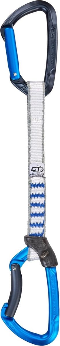 Klimset - Quickdraw set - Klimmen Buiten - Lichtgewicht gesmede legering - 17 cm - Antraciet Blauw