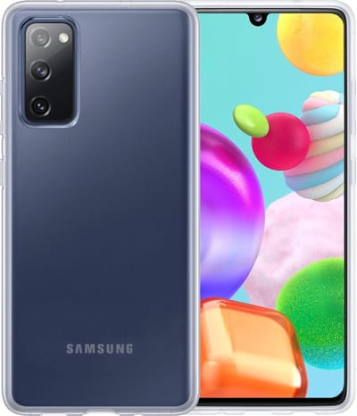 Hoesje - Geschikt voor Samsung Galaxy A41 - Sterk & Shockproof - Siliconen Case - Hoes Cover - Telefoonhoes - Transparant