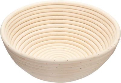Ronde Rijsmand van Rotan 22 cm - Ideaal voor Brood Bakken