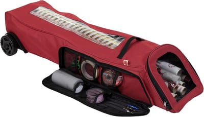 Organisator voor Cadeaupapier Rollen met Handige Wielen