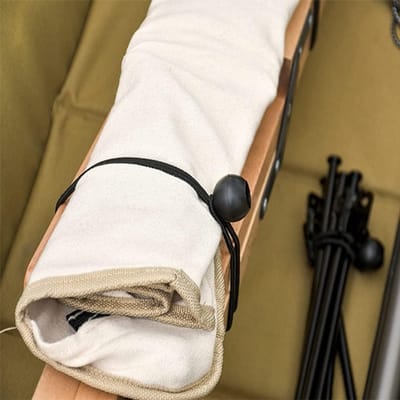 Set van 10 Zwarte Rekbare Rubberbanden met Bal, Duurzame Tensioners voor Zeilen, Perfect voor Camping, Tenten en Gazebo's, 21 cm Lang