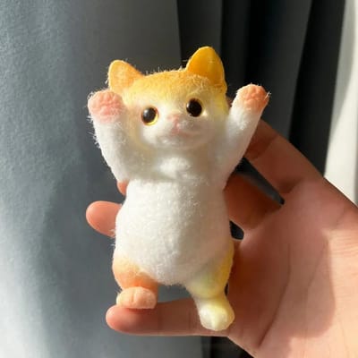 13CM Schattige Taba Squishy Kat Pluizig Plakkerig Realistische Kat Stressverlichtend Speelgoed Simulatie Kattenpop Knijp Cadeau voor Kinderen Volwassenen